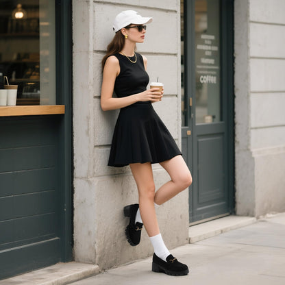 Women's Platform Chunky Loafers Slip-On Dress Shoes
