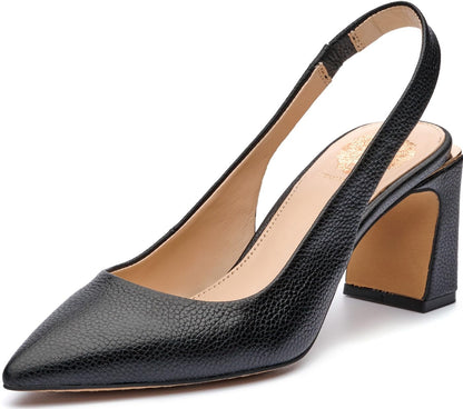 Hamden Slingback Pumps Women Block Heel Zip