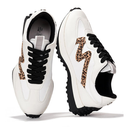 Memory Foam Lace Up Sneakers Women Lightweight Non Slip Casual