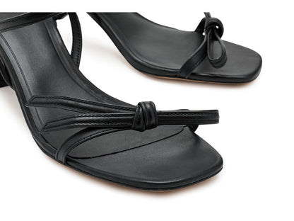Loop Smooth Leather Block Heel Sandals Women Kate Spade Minimal