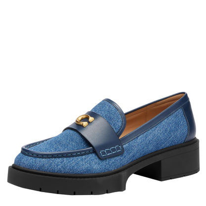 Women's Leah Platform Loafers Chunky Slip-On Shoes