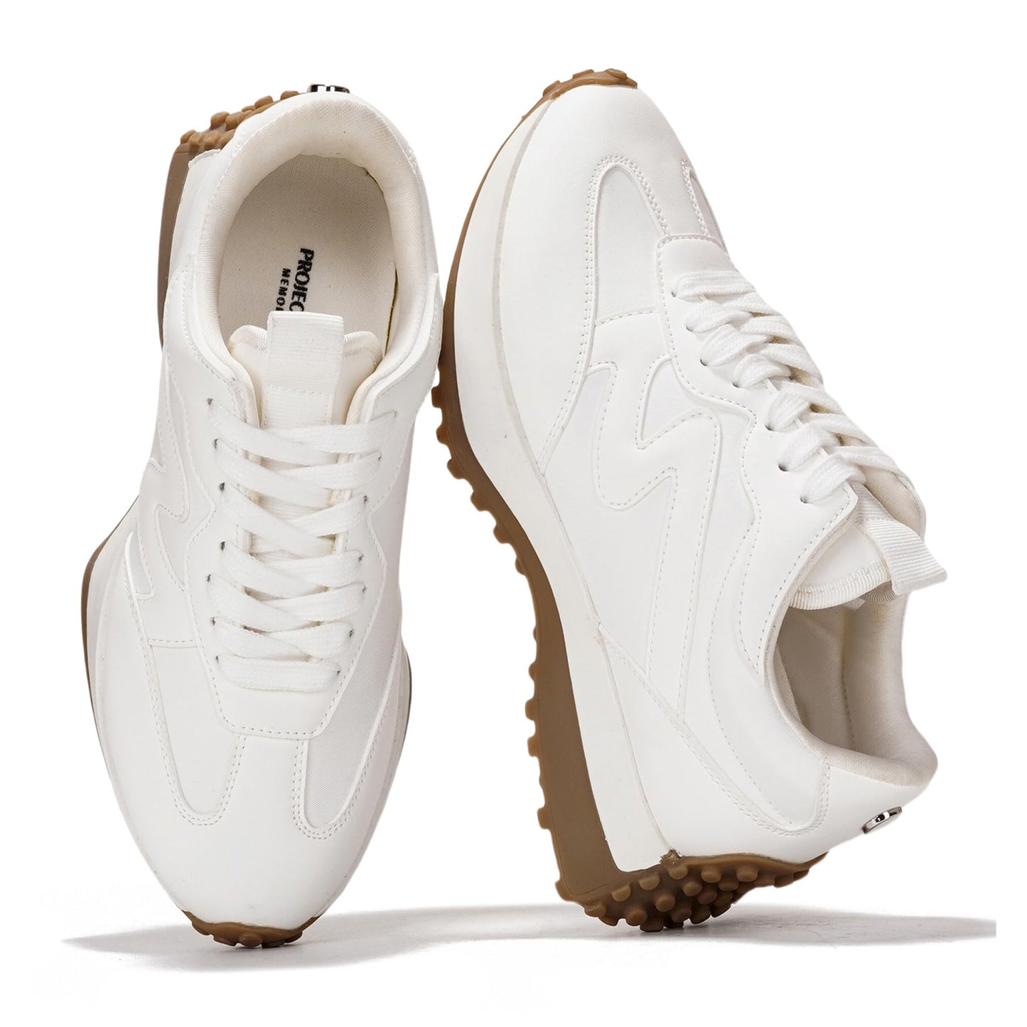 Memory Foam Lace Up Sneakers Women Lightweight Non Slip Casual