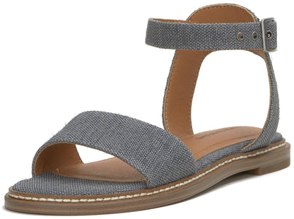 Women's Kimaya Leather Flat Sandals Slip-On Shoes