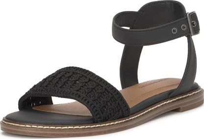 Women's Kimaya Leather Flat Sandals Slip-On Shoes
