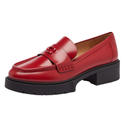 Women's Leah Platform Loafers Chunky Slip-On Shoes