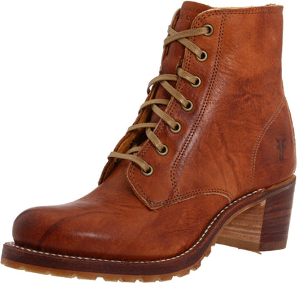 Sabrina 6G Lace Up Leather Ankle Boots Women Frye