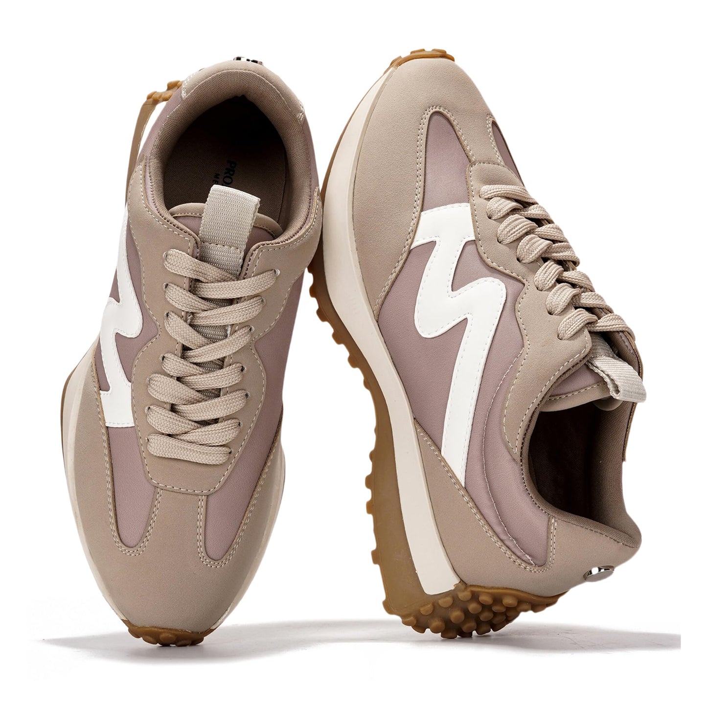 Memory Foam Lace Up Sneakers Women Lightweight Non Slip Casual