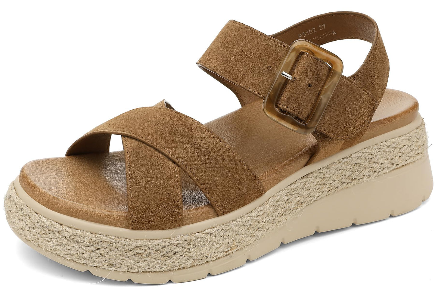Women's Espadrille Platform Wedge Sandals Arch Support Shoes
