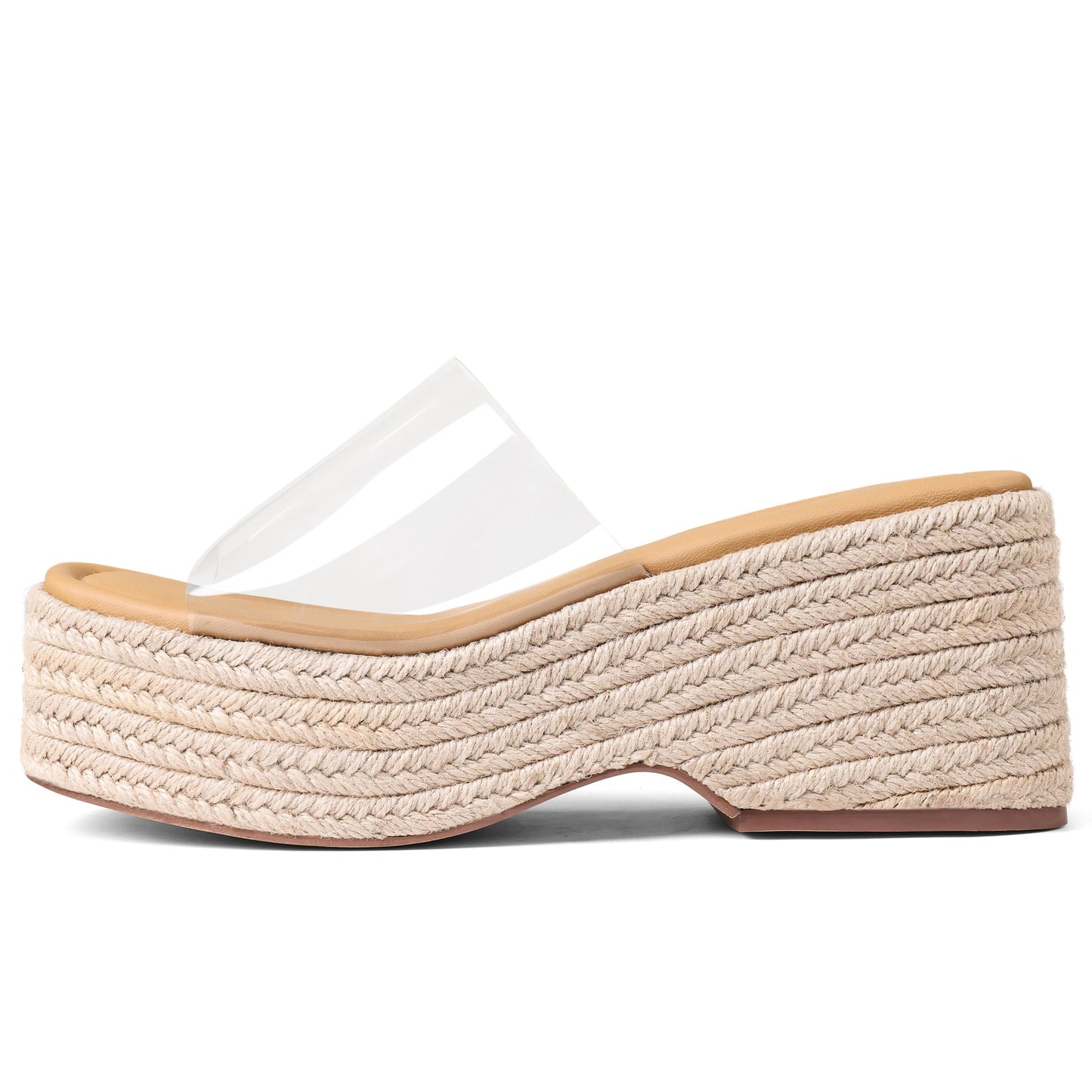 Platform Espadrille Wedge Slide Sandals Women Open Toe Minimal