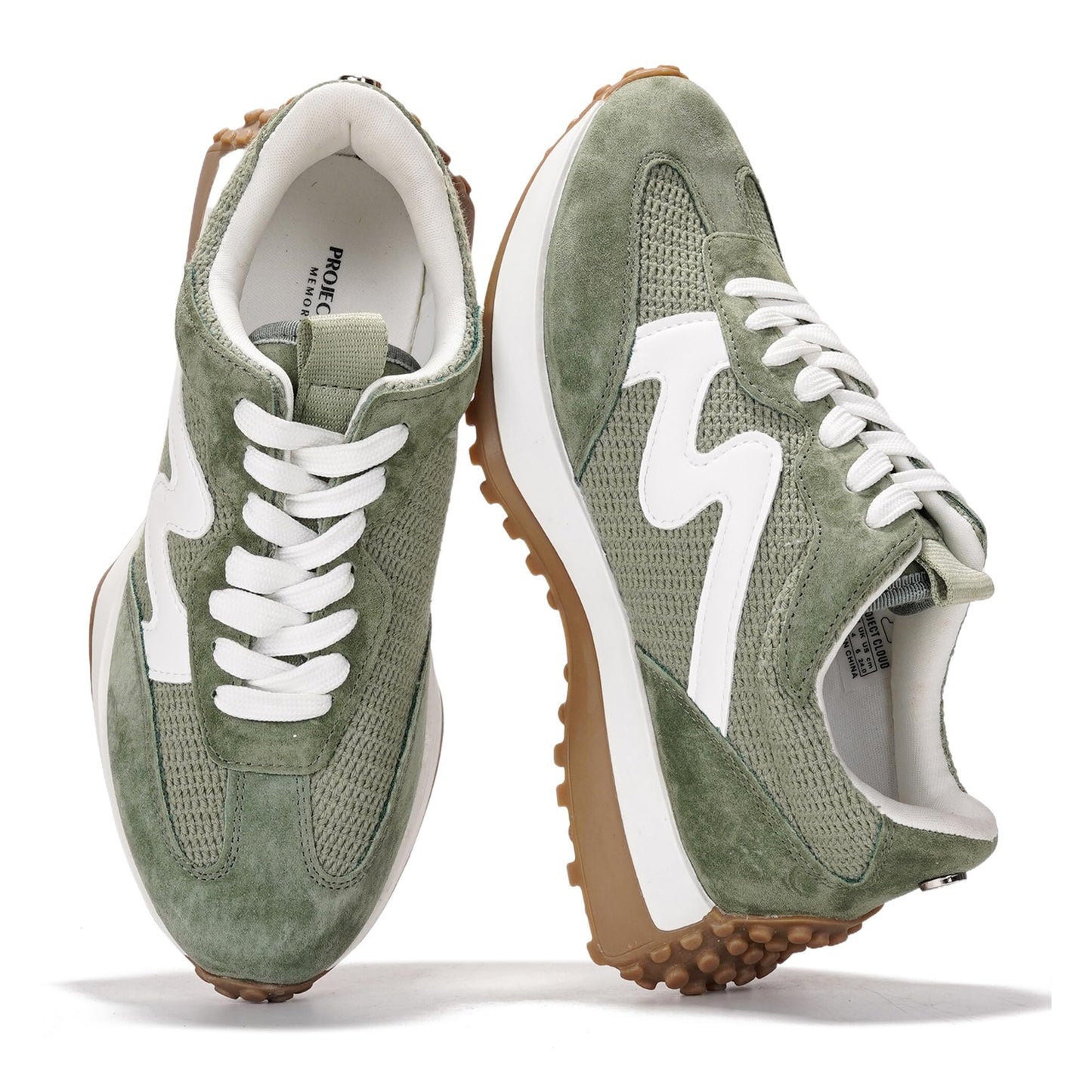 Memory Foam Lace Up Sneakers Women Lightweight Non Slip Casual