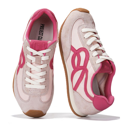 Leather Memory Foam Sneakers Women Lightweight Non Slip Walking Minimal