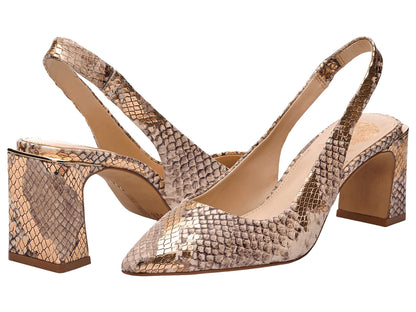Hamden Slingback Pumps Women Block Heel Zip