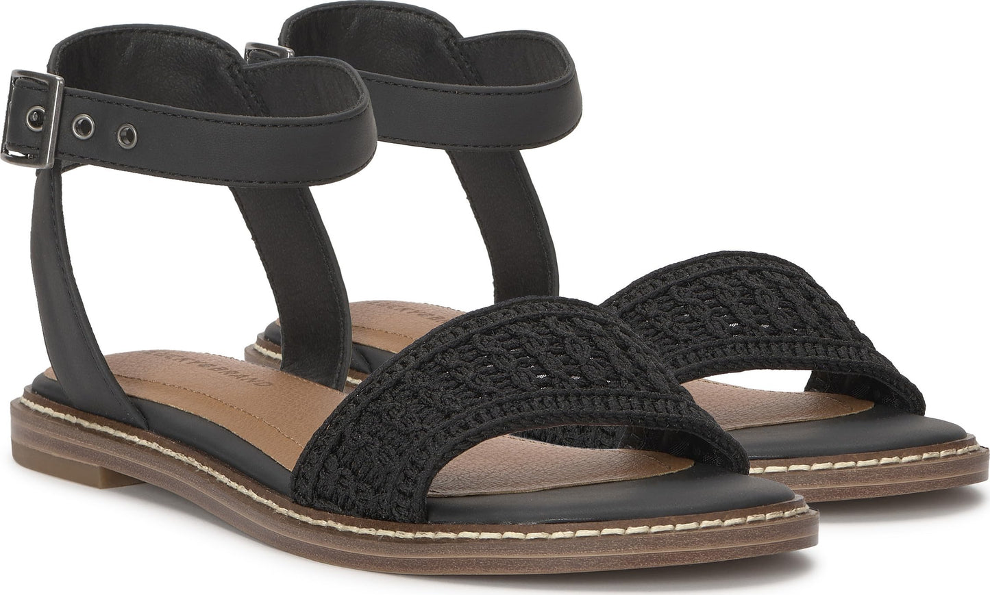 Women's Kimaya Leather Flat Sandals Slip-On Shoes