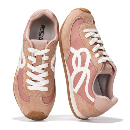Leather Memory Foam Sneakers Women Lightweight Non Slip Walking Minimal