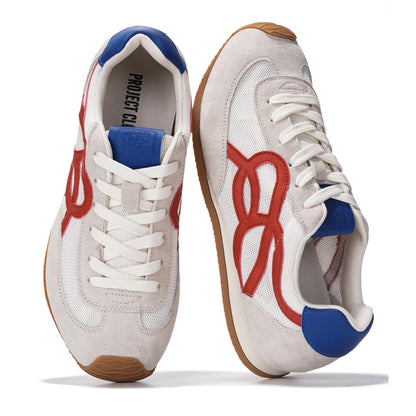 Leather Memory Foam Sneakers Women Lightweight Non Slip Walking Minimal